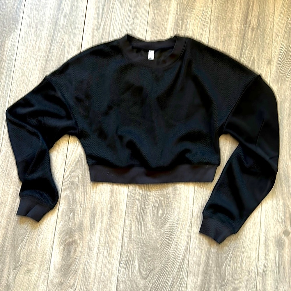 ALO Row Mesh Long Sleeve Crop